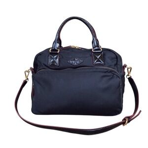 MZ Wallace Black Gramercy Satchel Crossbody Handbag
